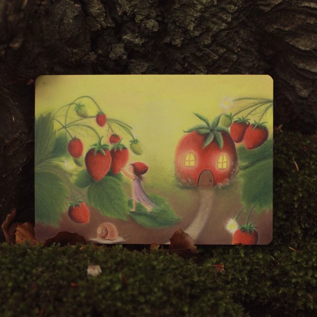 A6 Kaart Zomer Aardbei